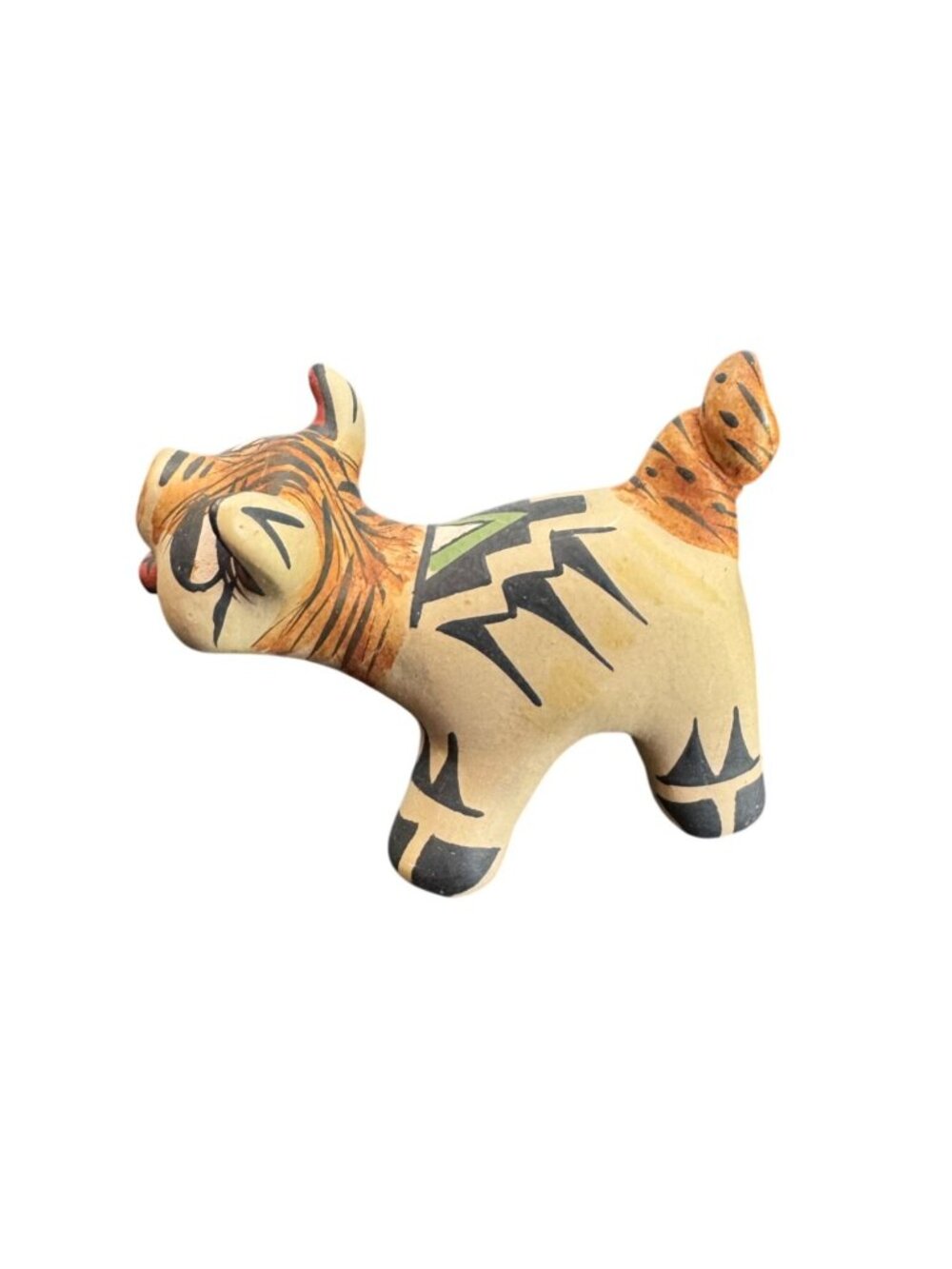 Stephanie Naranjo Santa Clara Pueblo Pig Pottery Figure Signed 3 1/2" - Picture 6 of 9